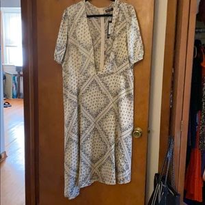 Women’s asymmetrical pattern dress